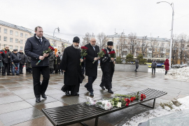 В Кузбассе вспоминают жертв трагедии в ТЦ «Зимняя вишня»